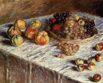 Naturaleza muertaManzanas y uvas Claude Monet Pinturas al óleo